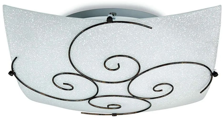 Φωτιστικό Τοίχου I-070207-5 White-Rust Fan Europe Metal, Glass
