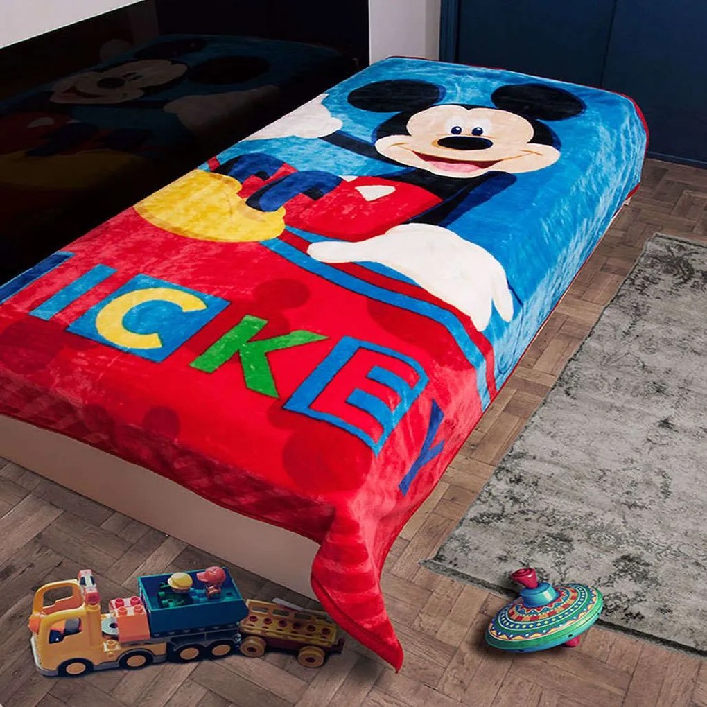 Κουβέρτα Παιδική Mickey 561 Digital Print DimCol Single 160x220cm Πολυέστερ