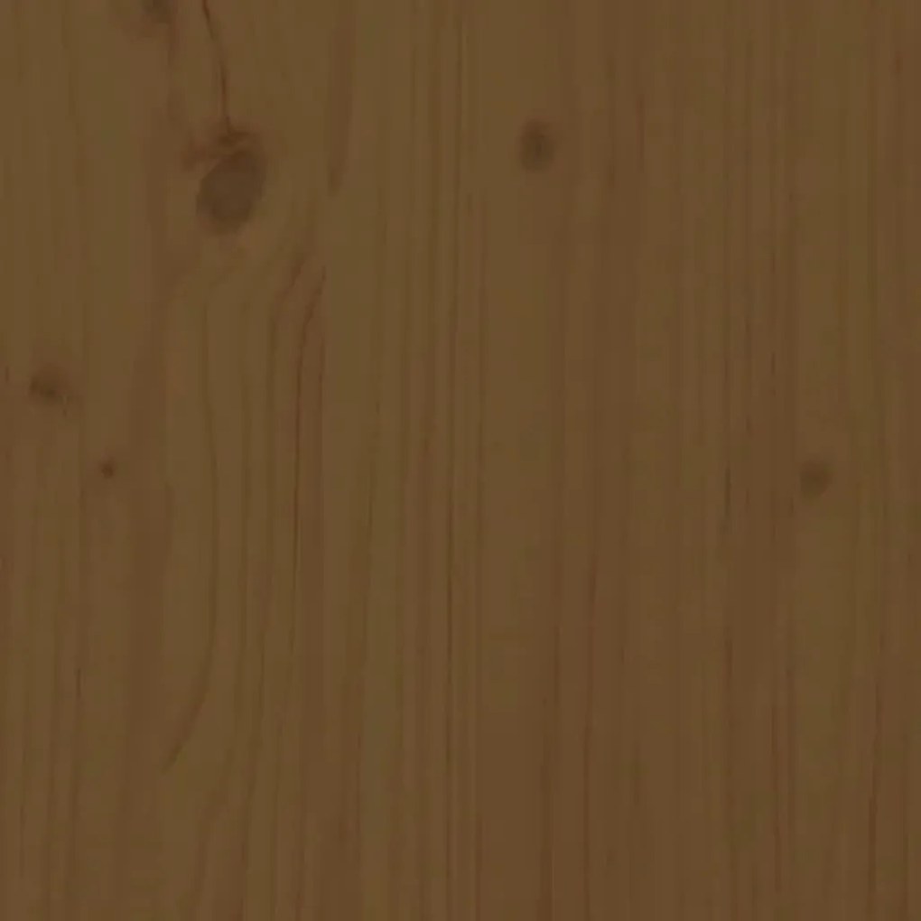 Ζαρντινιέρα με Ράφι Μελί 82,5x82,5x81 εκ. από Μασίφ Ξύλο Πεύκου - Καφέ
