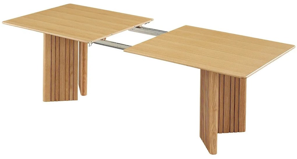 Τραπέζι Springfield 258, Καφέ, 75x100x220cm, Επιμήκυνση, Ινοσανίδες μέσης πυκνότητας, Ξύλο, Ξύλο: Δρυς | Epipla1.gr
