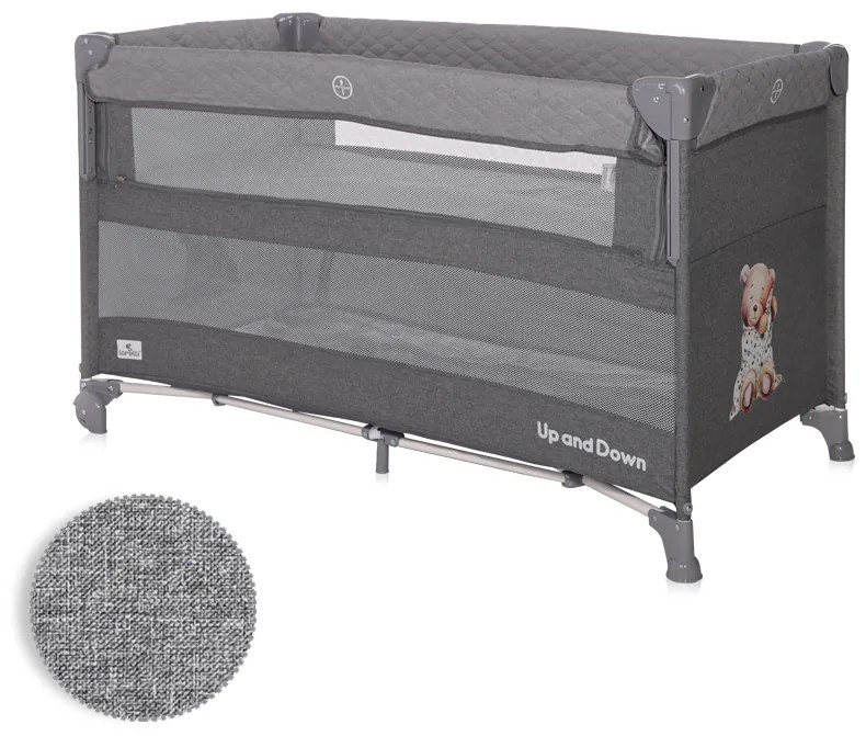 LORELLI ΠΑΡΚΟΚΡΕΒΑΤΟ 2 ΕΠΙΠΕΔΩΝ LORELLI UP AND DOWN COOL GREY BEAR 10080062370