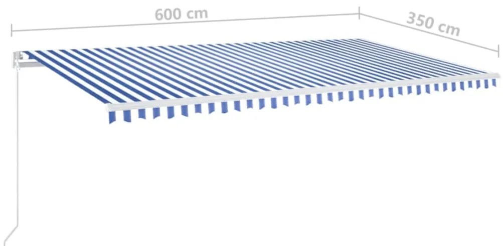 ΤΕΝΤΑ ΣΥΡΟΜΕΝΗ ΧΕΙΡΟΚΙΝΗΤΗ ΜΕ LED ΜΠΛΕ / ΛΕΥΚΟ 600X350 ΕΚ. 3069041