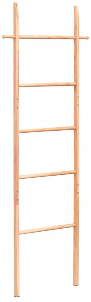 vidaXL Σκάλα για Πετσέτες 170 εκ. από Μασίφ Ξύλο Καρυδιάς