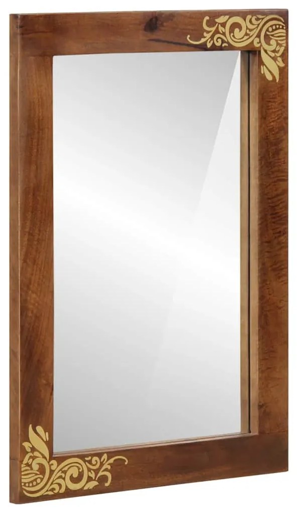 vidaXL Καθρέφτης Μπάνιου με καθρέφτη Γκρι και Ασημί 50 x 70 x 3 εκ