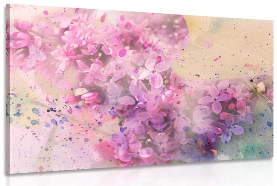 Εικόνα ροζ κλαδί λουλουδιών - 60x40