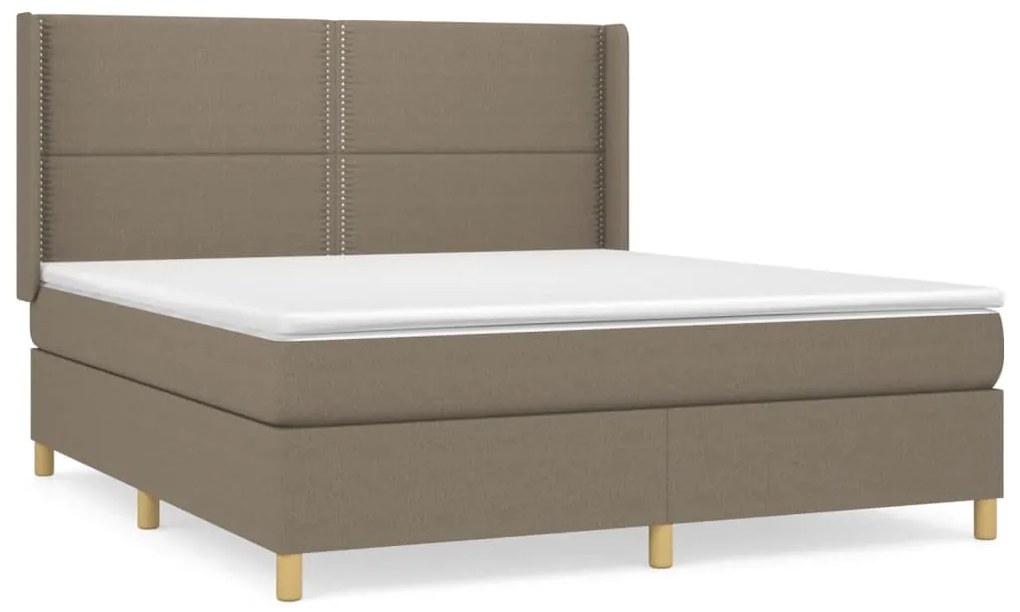 ΚΡΕΒΑΤΙ BOXSPRING ΜΕ ΣΤΡΩΜΑ TAUPE 160X200 ΕΚ. ΥΦΑΣΜΑΤΙΝΟ 3131925