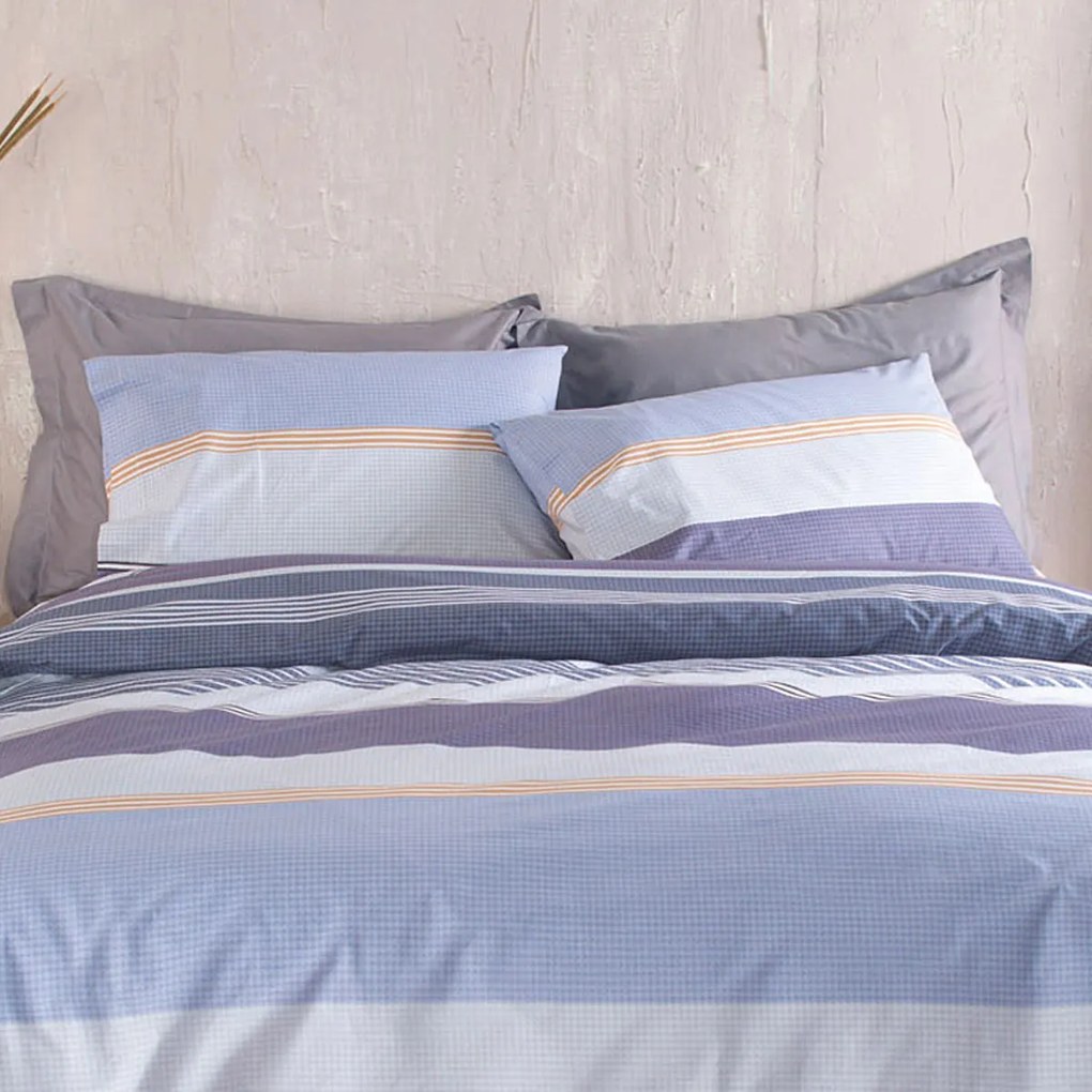 Ζεύγος Μαξιλαροθήκες (50x70) Rythmos Diva Boost Blue