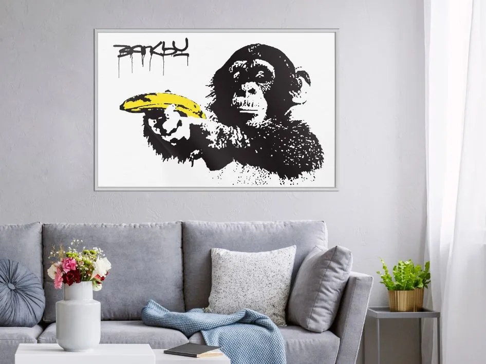 Αφίσα - Banksy: Banana Gun I - 30x20 - Χρυσό - Χωρίς πασπαρτού