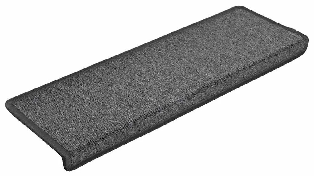 vidaXL Πατάκια Σκαλοπάτια 30 τεμ. Σκούρο Γκρι 65x21x4 εκ. με Ορθογώνια Άκρη