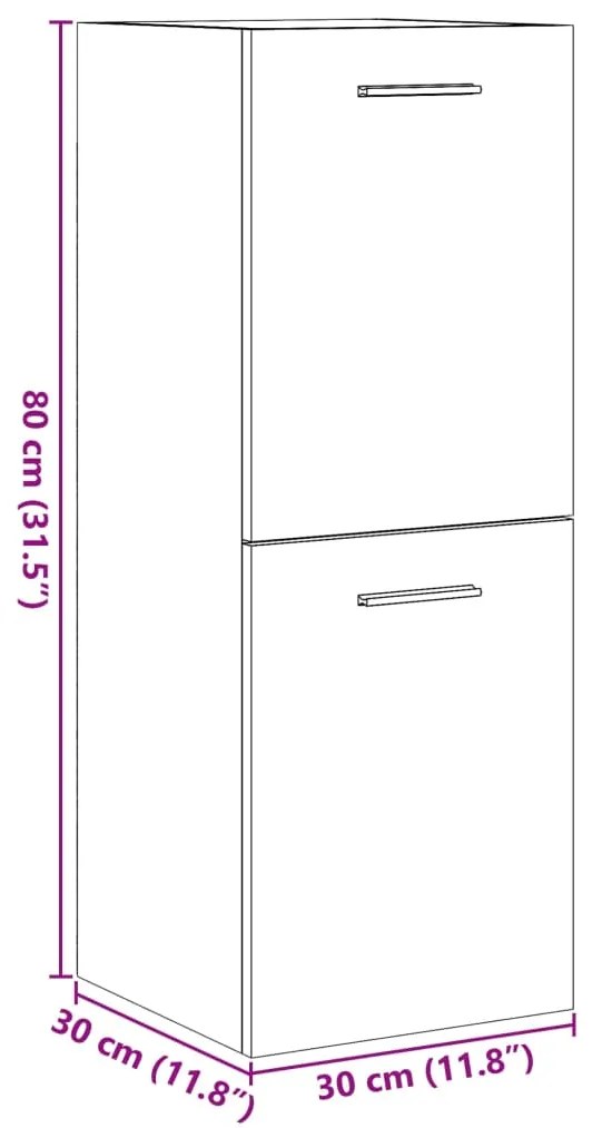 ΝΤΟΥΛΑΠΙ ΜΠΑΝΙΟΥ ΚΡΕΜΑΣΤΟ ΠΑΛ. ΞΥΛΟ 30X30X80 ΕΚ. ΑΠΟ ΕΠ. ΞΥΛΟ 856219