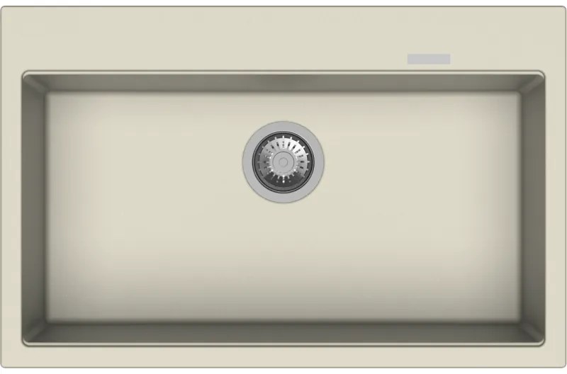 Macart Optimus N-100 Ένθετος η Υποένθετος Γρανιτένιος Νεροχύτης Colorado (Εκρού)