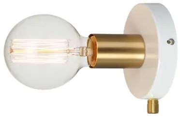 Απλίκα Φωτιστικό Τοίχου Μεταλλικό Φ12CM JOY Aca-V36382WP-Λευκό V36382WP