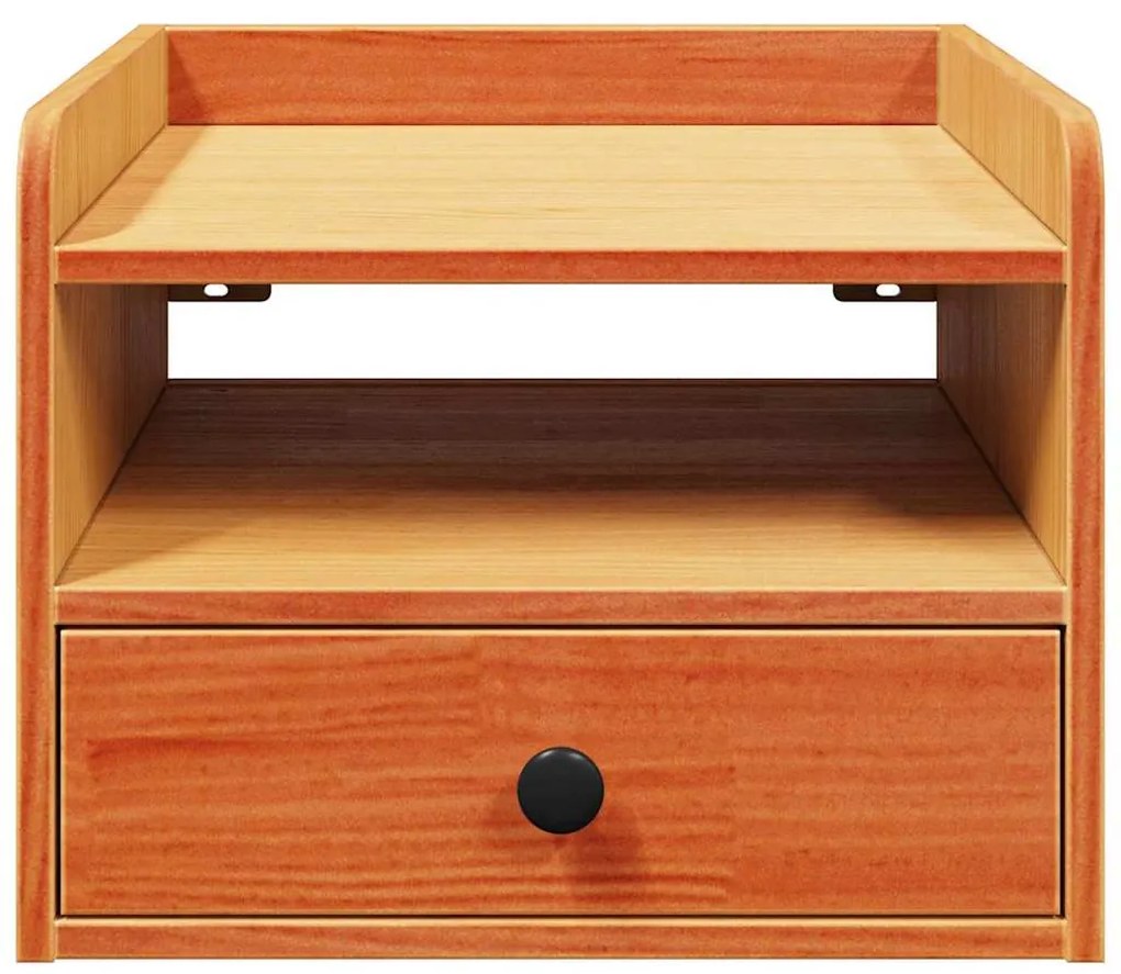 vidaXL Κομοδίνο Καφέ κεριού 38 x 36 x 29.5 εκ Μασίφ ξύλο πεύκου