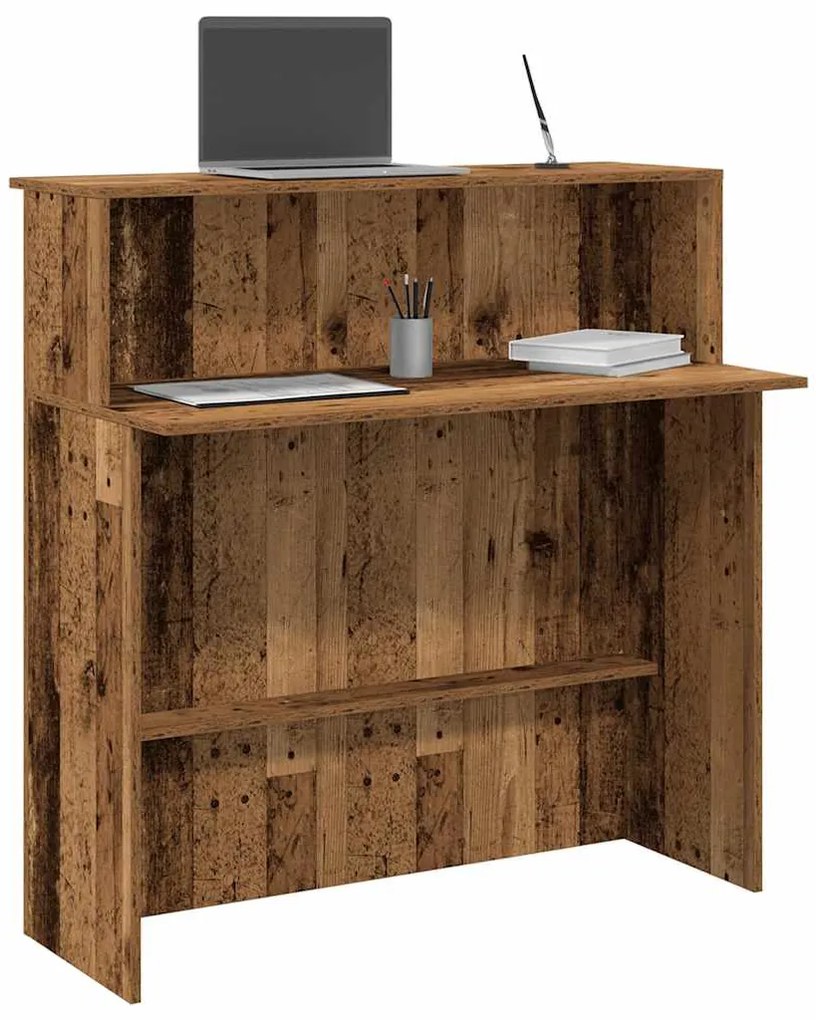 Γραφείο υποδοχής Παλιό Ξύλο 100x50x103,5 εκ. Επεξεργασμένο Ξύλο