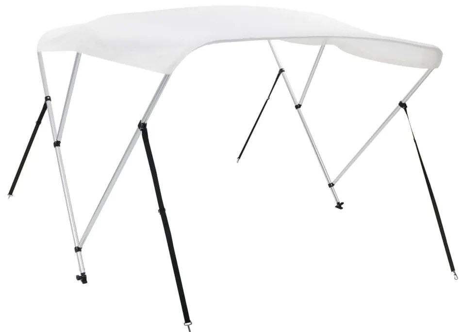 vidaXL Τέντα Σκάφους με 3 Αψίδες Λευκή 183 x 140 x 137 εκ.