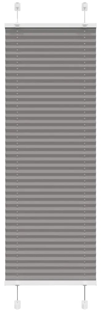 vidaXL Πλισέ περσίδα Ανθρακί 50x100 cm Πλάτος υφάσματος 49,4 cm