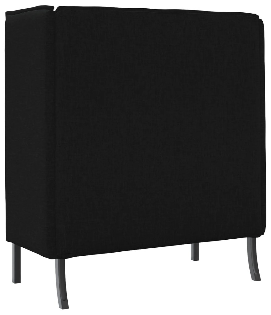 vidaXL Καναπές Highback Μαύρος 109x56x121 εκ. Υφάσματος