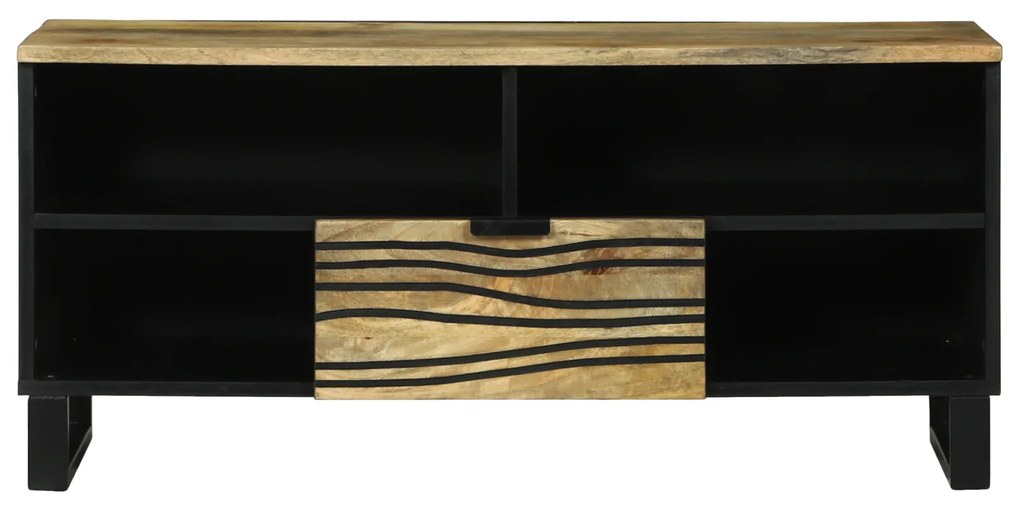 vidaXL Ντουλάπα τηλεόρασης - 100 x 33.5 x 46 εκ., φτιαγμένη από μασίφ ξύλο μάνγκο.