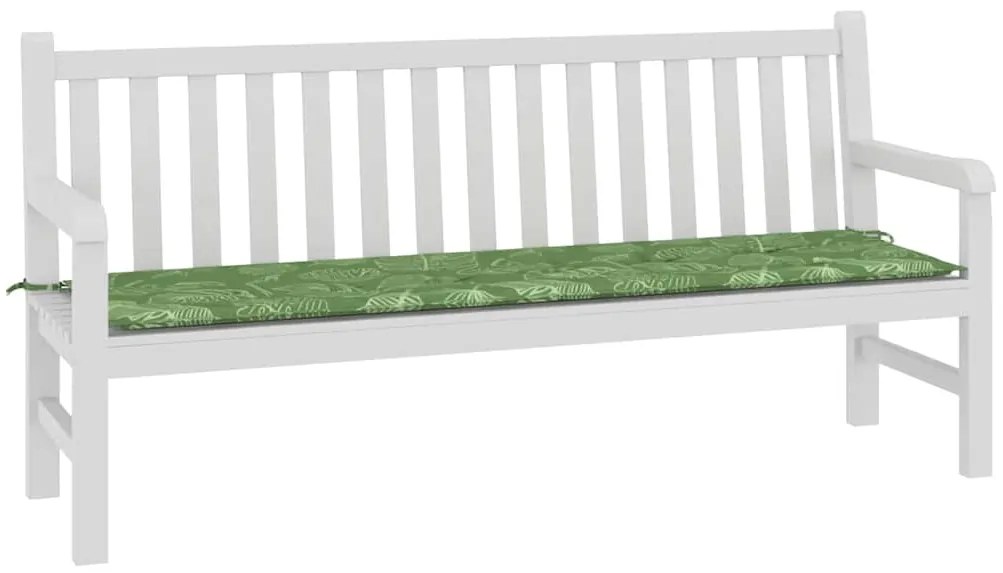 vidaXL Μαξιλάρι Παγκάκι Κήπου Πράσινο 180 x 50 x 4 cm Ύφασμα Oxford