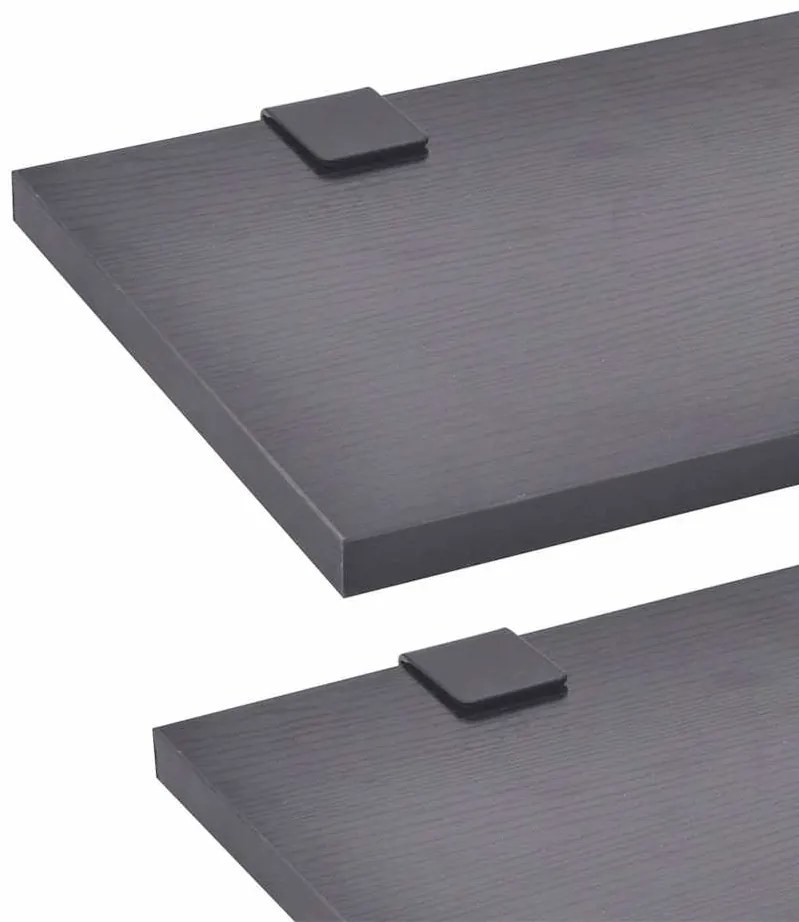 vidaXL Σύνθεση Μπάνιου με Νιπτήρες Σετ 7 Τεμαχίων Μαύρο