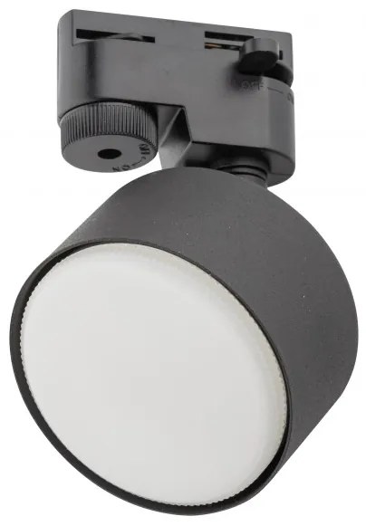 Σποτ Φωτιστικό Μονοφασικής Ράγας GX53 11W IP20 Tracer TK Lighting 4398 Μαύρο