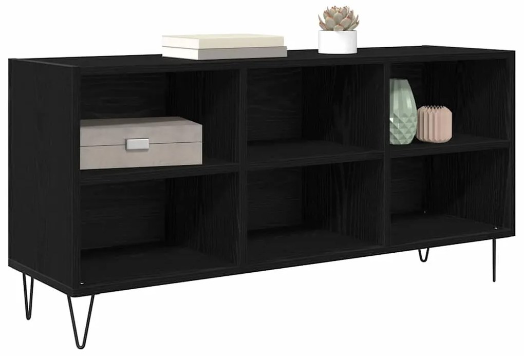 vidaXL Ντουλάπι TV Μαύρη Οξυά 103,5 x 30 x 50 εκ Επεξεργασμένο ξύλο