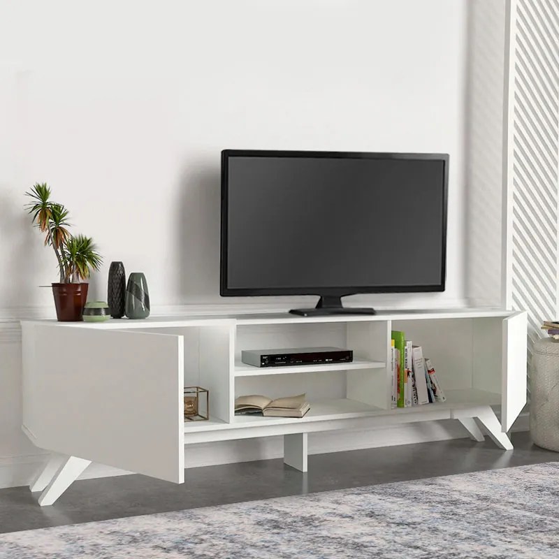 ΕΠΙΠΛΟ ΤΗΛΕΟΡΑΣΗΣ JARVIS MEGAPAP ΧΡΩΜΑ ΛΕΥΚΟ 180X31,3X58ΕΚ.