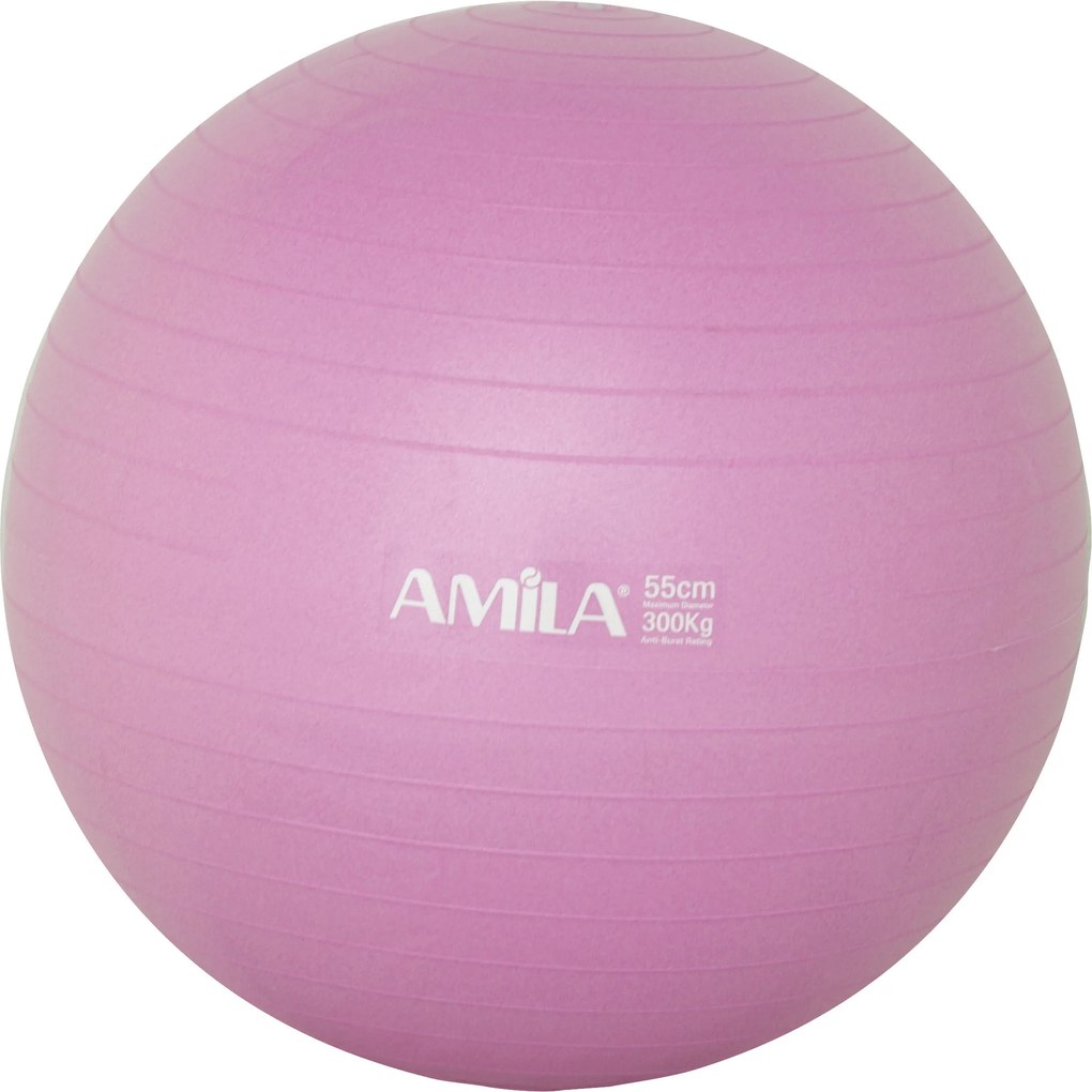 Amila Μπάλα Γυμναστικής GYMBALL 55cm Ροζ (95827)