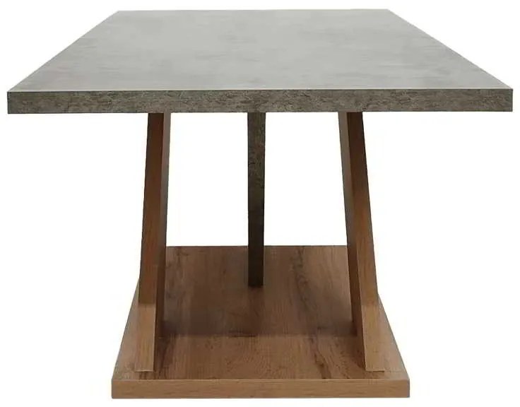 Τραπέζι σαλονιού Solange pakoworld σε γκρι-sonoma απόχρωση 110x55x47.5εκ