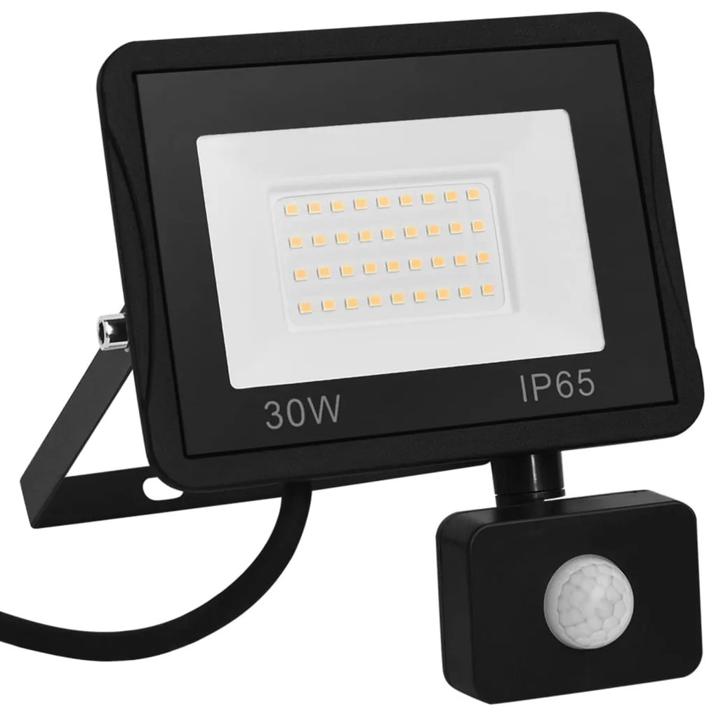 vidaXL Προβολέας LED με Αισθητήρα Ψυχρό Λευκό 30 W