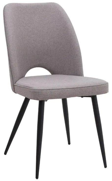 Σετ τραπεζαρία 5τμχ Roger - Christy Megapap Mdf - ύφασμα χρώμα μαύρο εφέ μαρμάρου - ανοιχτό μπεζ 120x70x75εκ.