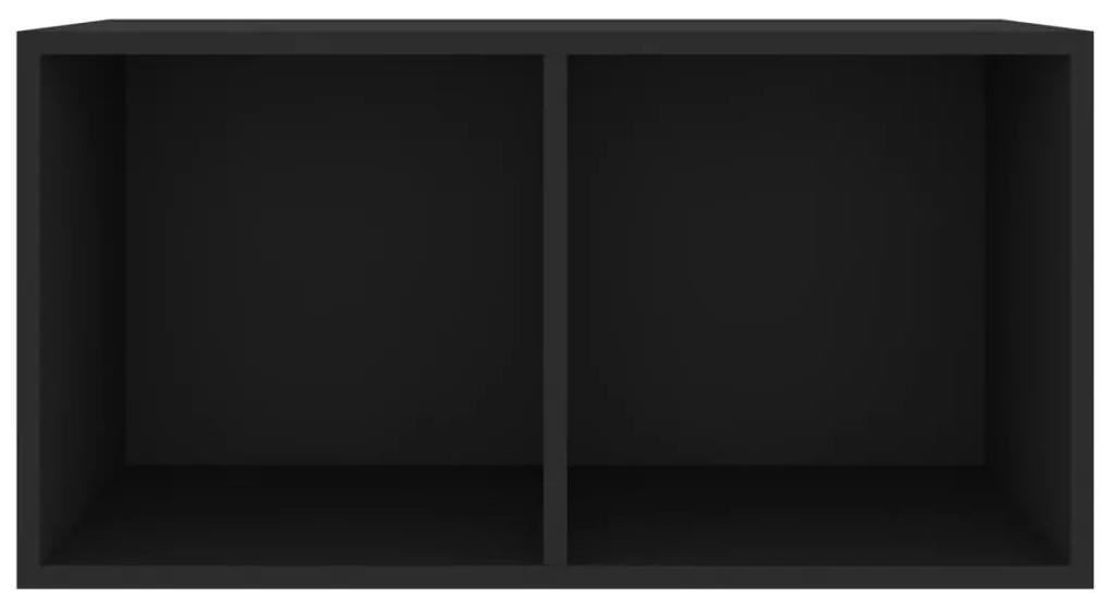 vidaXL Έπιπλο Δίσκων Βινυλίου Μαύρο 71x34x36 εκ. Επεξεργ. Ξύλο
