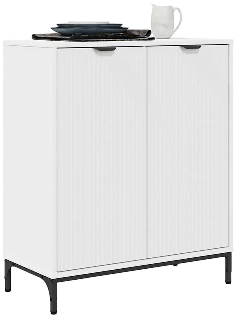 vidaXL Πλαϊνό γραφείο Λευκό 69.5 x 33 x 82 εκ. Επεξεργασμένο ξύλο