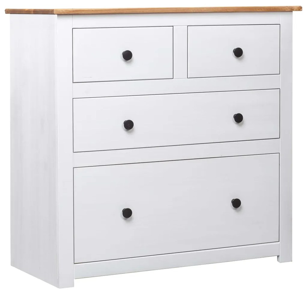 vidaXL Μπουφές Λευκός 80 x 40 x 83 εκ. από Ξύλο Πεύκου Σειρά Panama