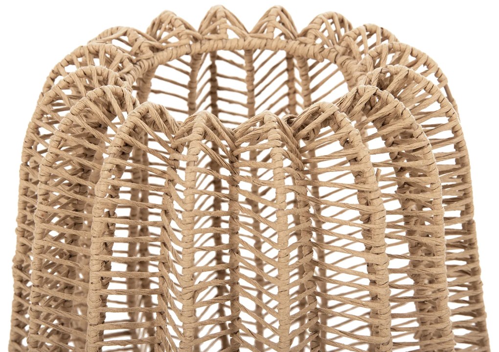 Επιτραπέζιο Φωτιστικό Μέταλλο Με Paper Rope Σε Φυσικό Φ29Χ34Υεκ.