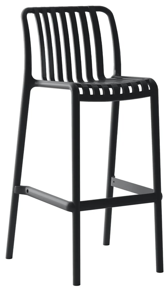 Σκάμπο Bar Πολυπροπυλενίου Convee Μαύρο 38,5x49,5x102Υεκ.