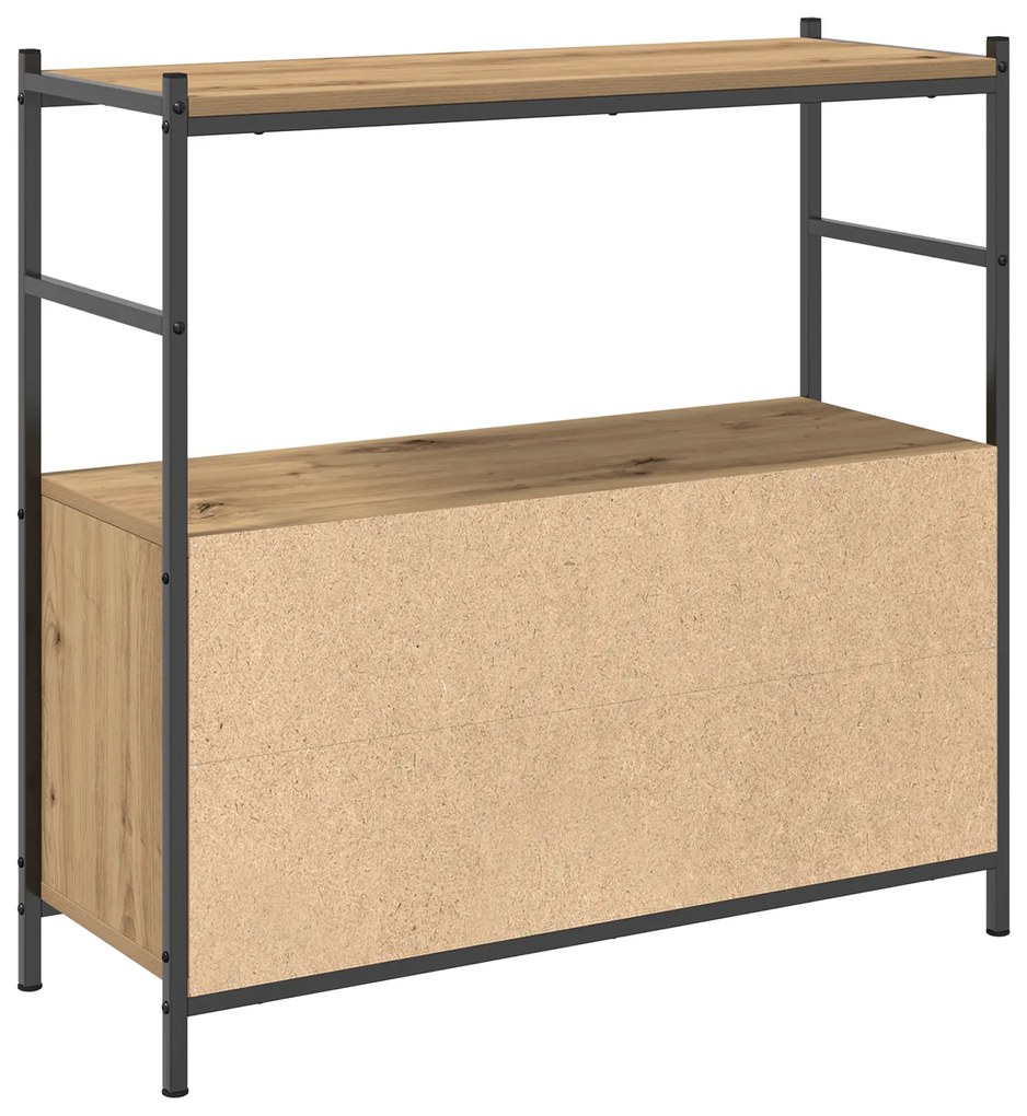 vidaXL Βιβλιοθήκη Artisian Δρυς 80x30x78,5 εκ. Επεξεργασμένο ξύλο