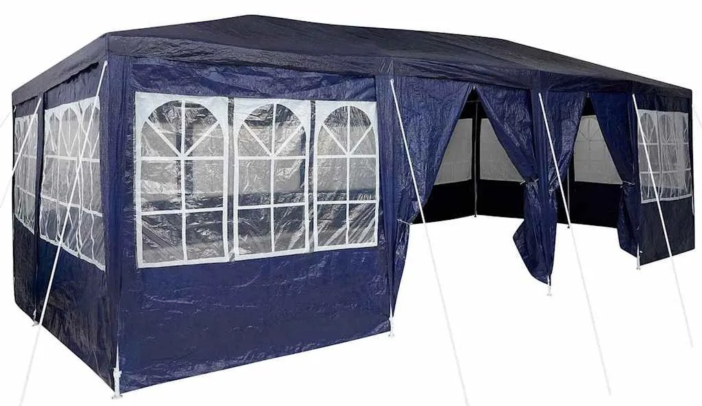 vidaXL Σκηνή Πάρτυ Μπλε και άσπρο 800 x 400 x 266 εκ