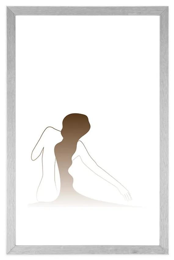 Αφίσα με πασπαρτού Το μυστικό του γυναικείου σώματος - 20x30 white