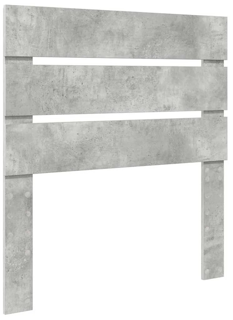 vidaXL Κεφαλάρι με κεφαλάρι Σκυρόδεμα Γκρι 100 cm Επεξεργασμένο ξύλο