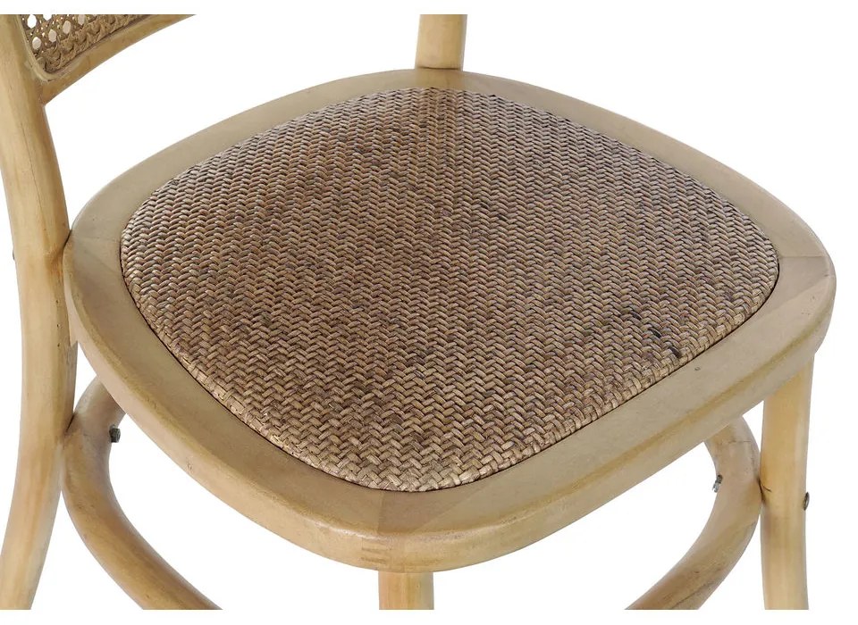 Καρέκλα Τραπεζαρίας DKD Home Decor Πολύχρωμο Φυσικό 48 x 45 x 85 cm 44 x 49 x 87 cm