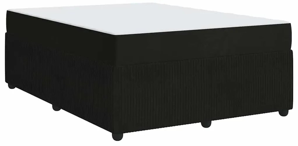vidaXL Σκελετός κρεβατιού με στρώμα Άλλο Μαύρο 160 x 200 cm Βελούδο
