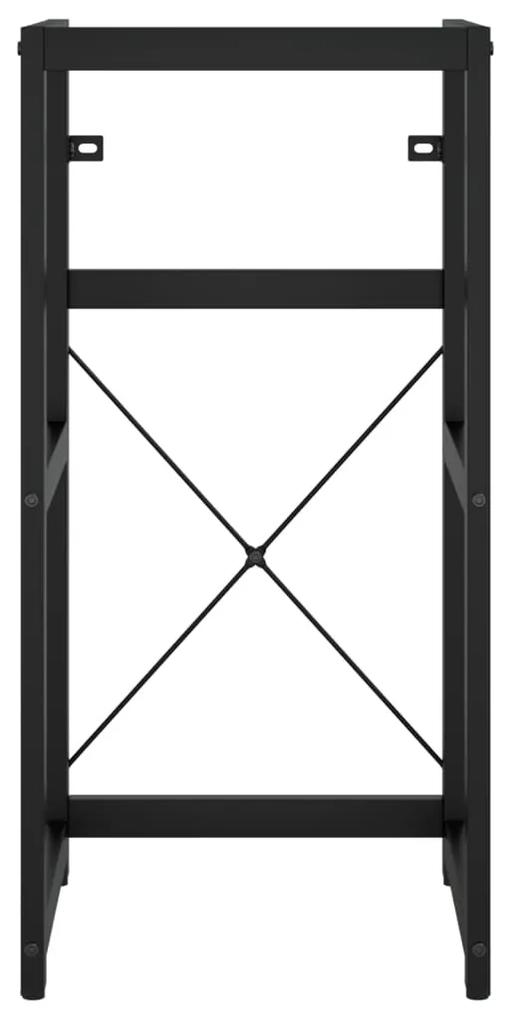 vidaXL Έπιπλο Μπάνιου Μαύρο 40 x 38 x 83 εκ. Σιδερένιο
