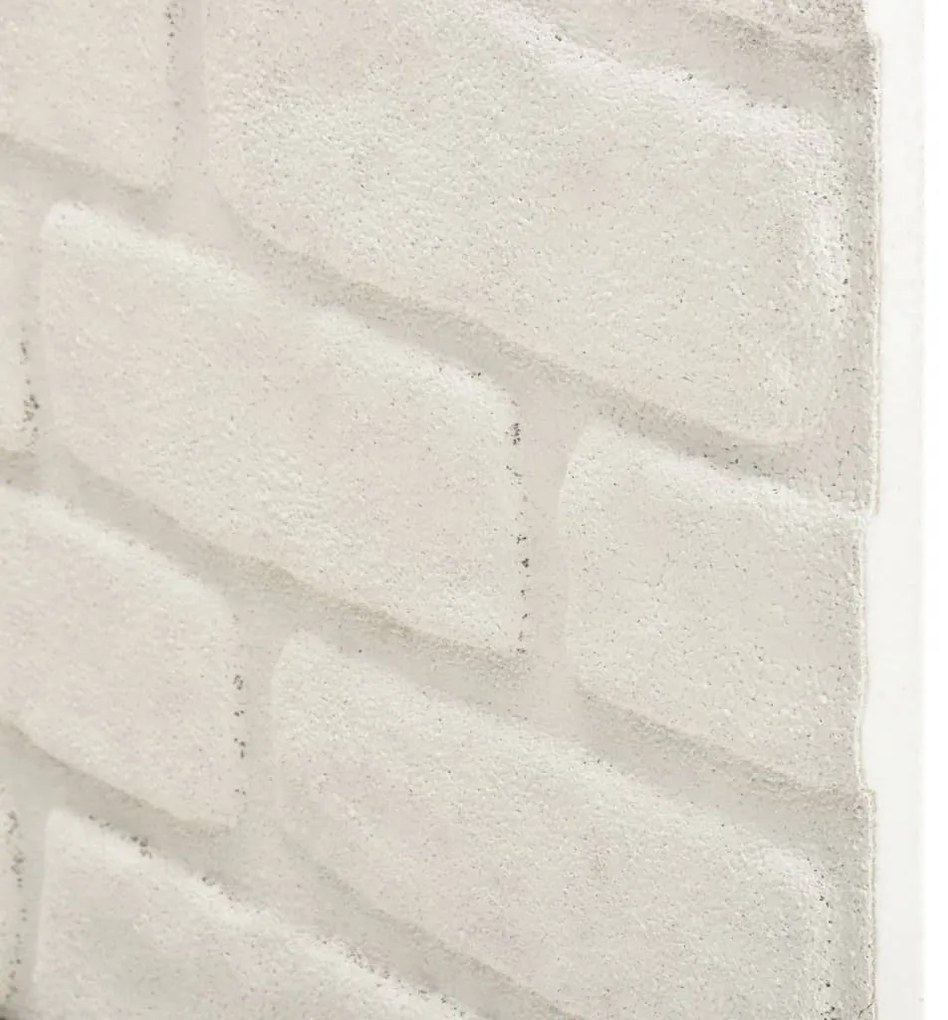 Πάνελ Τοίχου 3D 10 τεμ. Σχέδιο Τούβλα Λευκό EPS 147203