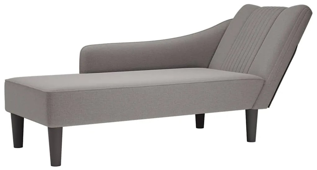 vidaXL Σαλόνι πολυθρόνας με δεξί μπράτσο Ύφασμα Taupe
