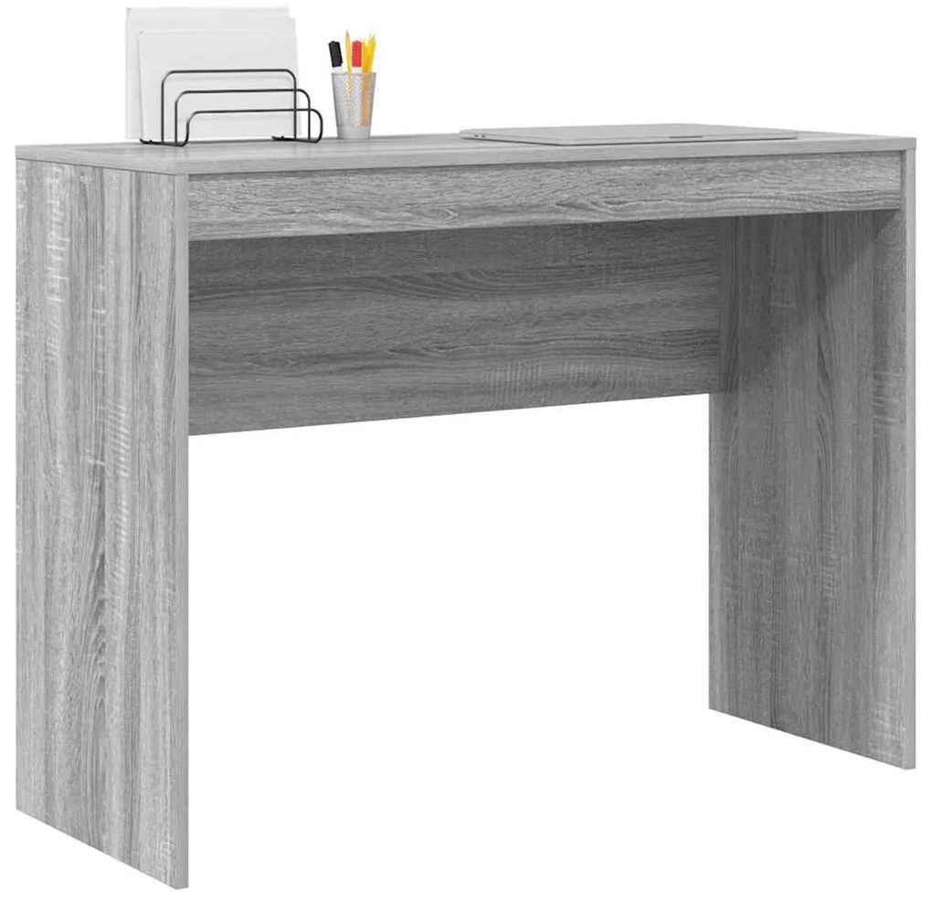 vidaXL Γραφείο Γκρι sonoma 100 x 40 x 76 εκ. Επεξεργασμένο ξύλο