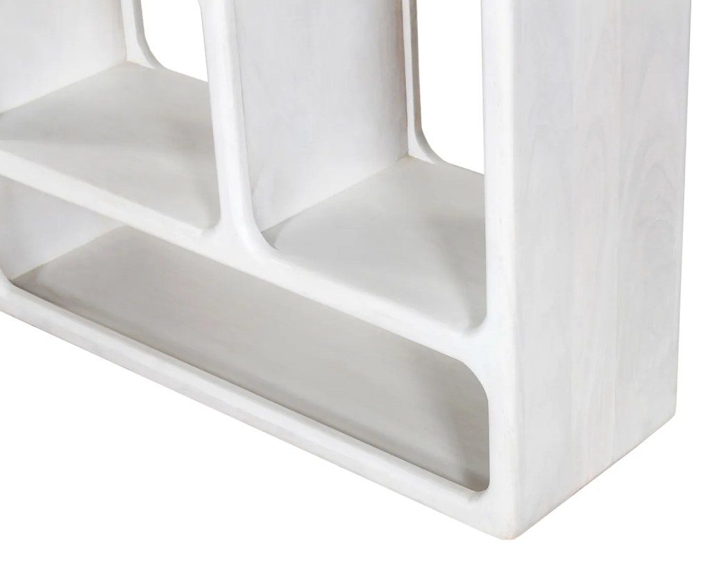 ΒΙΒΛΙΟΘΗΚΗ HANDYR HM9707 ΜΑΣΙΦ ΞΥΛΟ MANGO ΣΕ ΛΕΥΚΟ ΧΡΩΜΑ 100x35x165Yεκ.