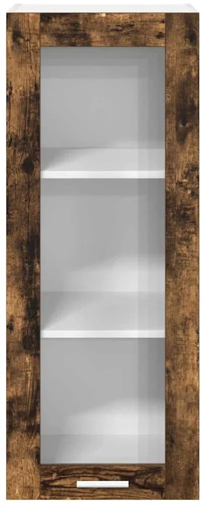 vidaXL Κρεμαστό ντουλάπι με αποθήκευση Καπνιστό Δρύς 40 x 31 x 100 εκ.