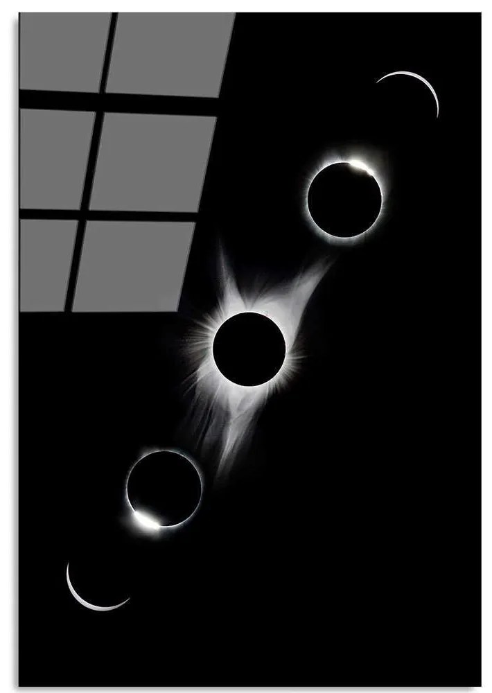 Πίνακας Γυάλινος 123BZM1260 70x100cm Black-White Wallity Κάθετοι Glass