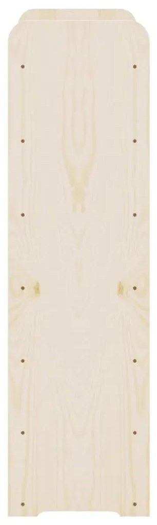 Ραφιέρα Κρασιών 67,5x25x87 εκ. από Μασίφ Ξύλο Πεύκου - Καφέ